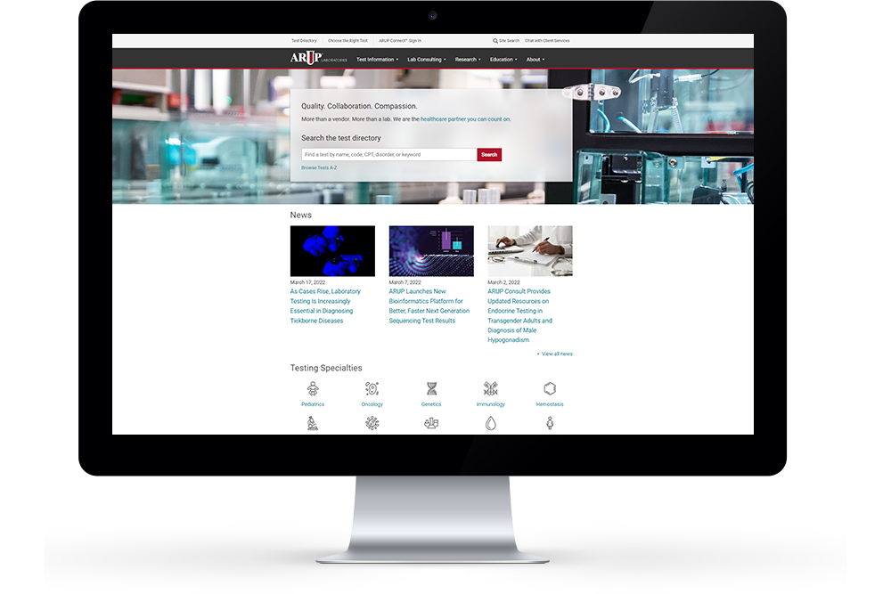 ARUP Laboratories - Desktop
